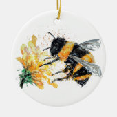 Big Bumble Bee sammeln Pollen Keramik Ornament (Vorne)