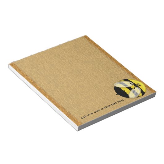 Big Bumble Bee Small Custom Notepad Notizblock (angewinkelt)