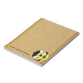 Big Bumble Bee Small Custom Notepad Notizblock (Rotiert)