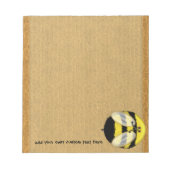 Big Bumble Bee Small Custom Notepad Notizblock (Vorderseite)