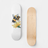 Big Bumble Biene sammelt Pollen Skateboard (Vorderseite)