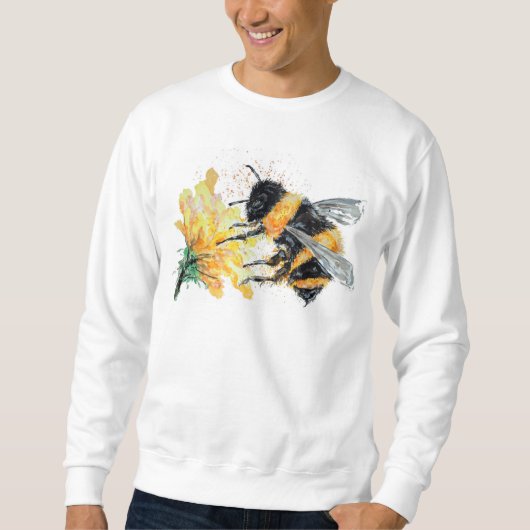 Big Bumble Biene sammelt Pollen Sweatshirt (Vorderseite)