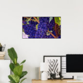 Big Bunch saftiger Lila Trauben Poster (Heimbüro)