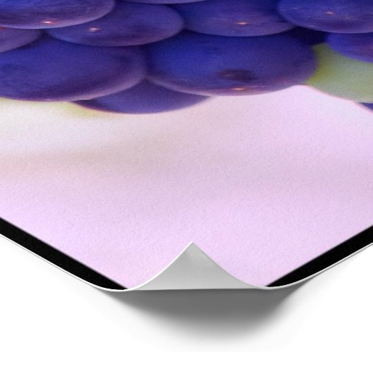 Big Bunch saftiger Lila Trauben Poster (Ecke)