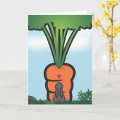 Big Bunneh Carrot Karte (Gelbe Blume)