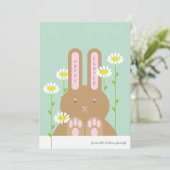 Big Bunny Feiertagskarte (Stehend Vorderseite)