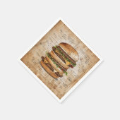 Big Burger Old School Diagramm Serviette (Ecke)