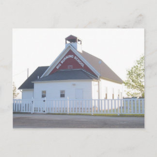 Big Burning School, Bad Ax, MI Postcard Postkarte