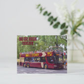 Big Bus Sydney Postkarte (Stehend Vorderseite)