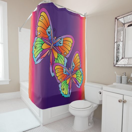 Big Butterfly Duschvorhang (Beispiel)