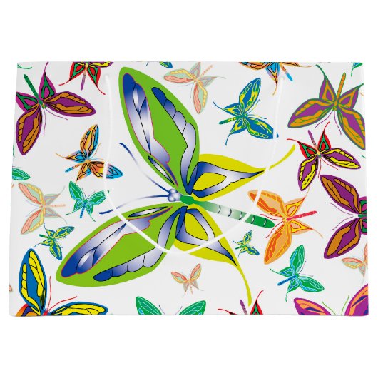 Big Butterfly-Träume Große Geschenktüte (Vorderseite)