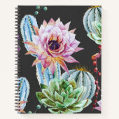 Big Cactus Pattern Notizblock (Vorderseite)