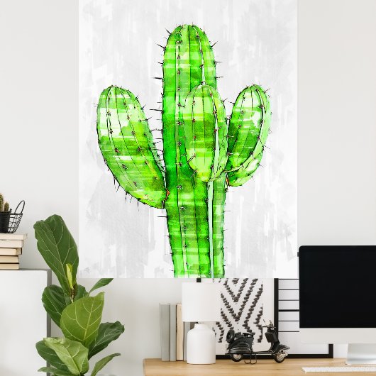 Big Cactus Pflanze Poster (Heimbüro)