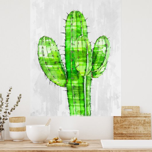 Big Cactus Pflanze Poster (Küche)