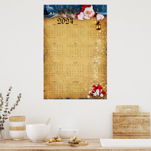Big Calendar 2024 Poster (Küche)