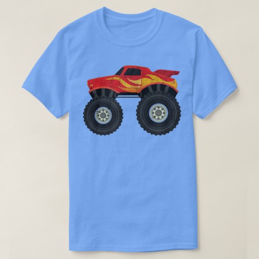 Big Car Lovers Awesome Monster Truck Mud Crushing T-Shirt (Design vorne)