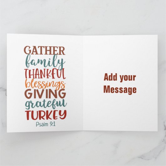 Big Card (8,5 Zoll x 11 Zoll) Karte (Innenseite)