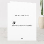 Big Card Puppy-Liebe Dankeskarte (Rückseite)