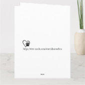 Big Card Valentine Welpe Liebe Dankeskarte (Rückseite)