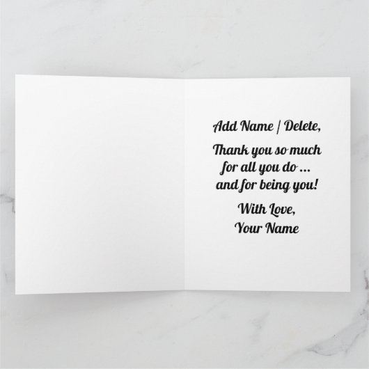 Big Card Vielen Dank Dankeskarte (Innenseite)