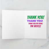 Big Card - Zurück Dankeskarte (Innenseite)