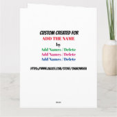 Big Card - Zurück Dankeskarte (Rückseite)