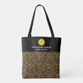 Big Cat Animal Print Custom Pickleball Paddle Tasche (Rückseite)