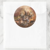 Big Cat Art Sticker (Tasche)