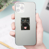 Big Cat Black Panther Aufkleber (Telefon)