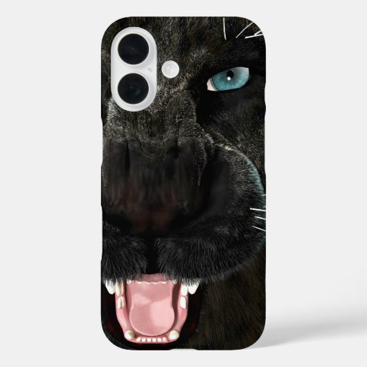 Big Cat Black Panther Case-Mate iPhone Hülle (Rückseite)