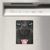 Big Cat Black Panther Magnet (In Situ (Geschirrspüler))