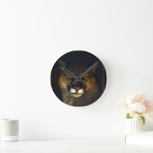 Big Cat Cougar Mountain Lion Art Design Runde Wanduhr (Zuhause)