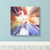 Big Cat Leinwanddruck (Insitu (Holzboden))