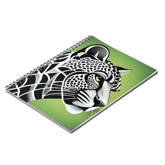 Big Cat Leopard Jaguar Notizblock (Linke Seite)