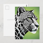 Big Cat Leopard Jaguar Postkarte (Vorne/Hinten)