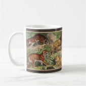 Big Cat Lions Tiger, Leoparden, Tiere drucken Kaffeetasse (Links)