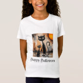 Big Cat Little Cat Halloween T-Shirt (Vorderseite)
