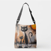 Big Cat Little Cat Halloween Tasche (Vorderseite)
