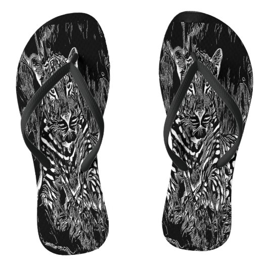 Big Cat Modelle: Leopard Laze 01-02 Badesandalen (Fußbett)