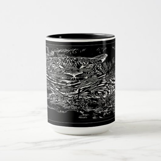 Big Cat Modelle: Leopard Laze 01-02 Tasse (Zentrum)