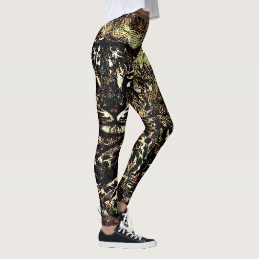Big Cat Modelle: Leopard Laze 01-03 Leggings (Rechts)