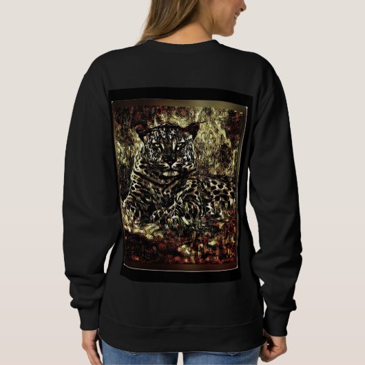 Big Cat Modelle: Leopard Laze 01-03 Sweatshirt (Rückseite)