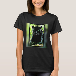 Big Cat Modelle: Mit Augen grüner Panther T-Shirt