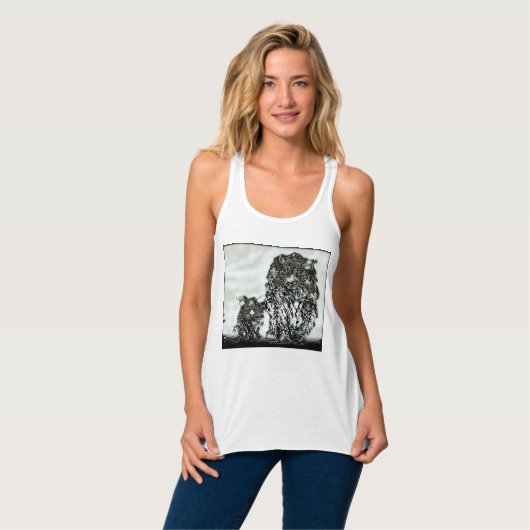 Big Cat Models: Magnified Snow Leopard & Cub 01-04 Tank Top (Vorderseite Vollansicht)