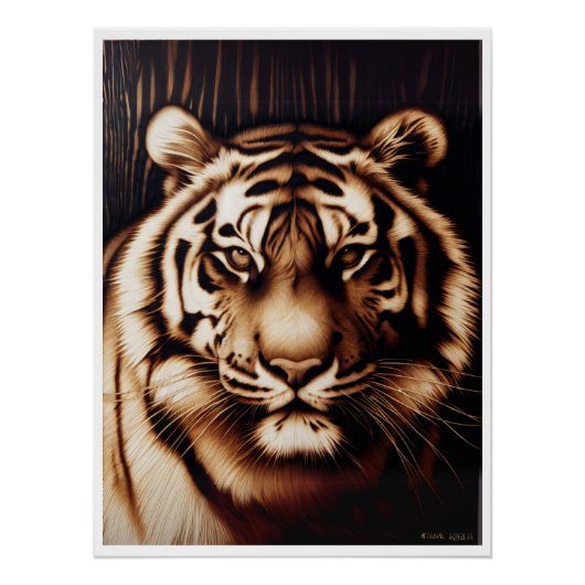 Big Cat Square Untersetzer Set Poster (Vorderseite)