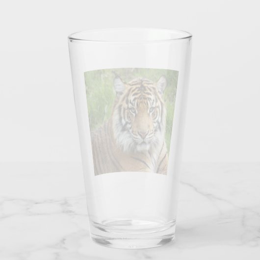 Big Cat Sumatran Tiger Foto Glas (Rückseite)