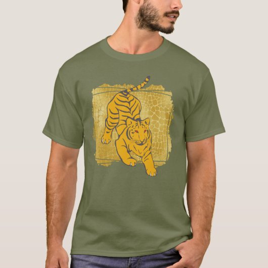 Big Cat Tiger Art Naturschutz T - Shirt (Vorderseite)