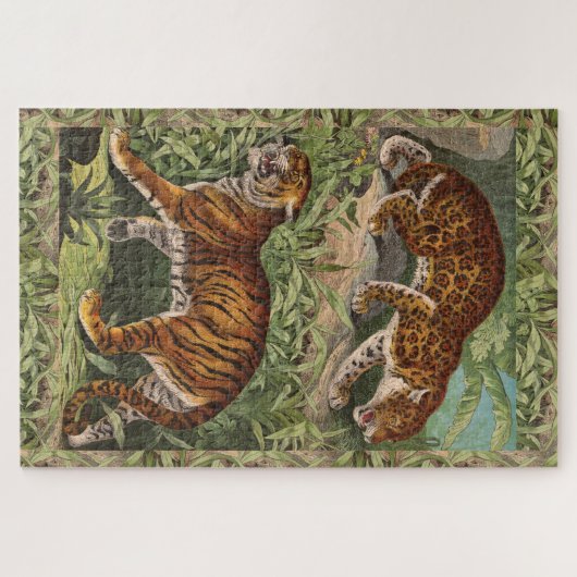 Big Cat (Tiger & Leopard) Puzzle (Horizontal)