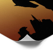 Big Cat Tree Print Poster (Ecke)