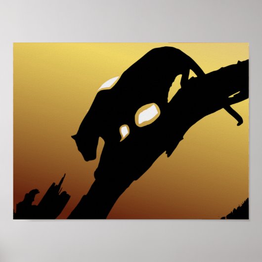 Big Cat Tree Print Poster (Vorne)